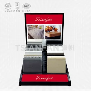 quartz stone desktop display rack,two columns-srt2006