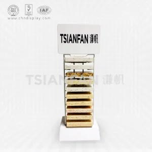 stone marble sample countertop display iron wire stand-srt2008