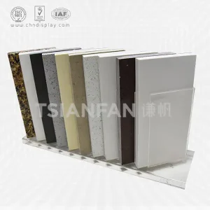 high-grade acrylic quartz stone countertops display rack-srt2024