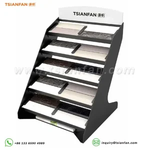 custom size color quartz marble countertop display rack table frame srt905