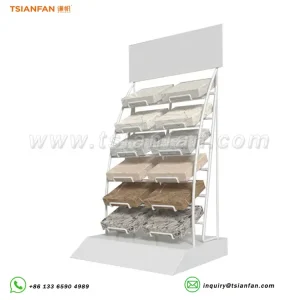 quartz stone tile sample display rack table frame srt916