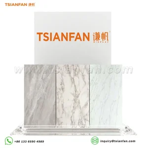 Heavy-duty acrylic countertop rack for marble samples-SRT941
