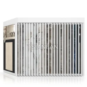 sliding display rack for large slab tile wall tile and floor tile display-st020