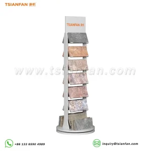 Natural Stone Exhibit Rack Sturdy Stone Display Stand-SW322