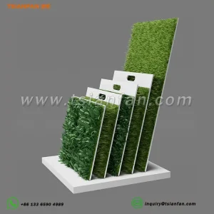 Retail-ready artificial turf presentation racks grass display units-SZP001