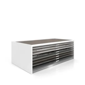 sliding tile display for large format tiles