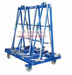 Large size marble granite slab rock stone metal display stand transport cart TL029