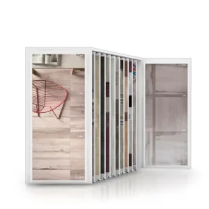 sliding display unit for displaying ceramic floor and wall tiles