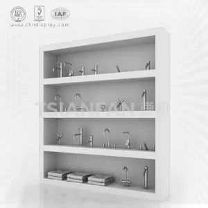 high quality mdf faucet display stand/sanitary ware display stand-vl2022
