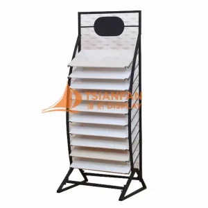waterfall tile wood floor display rack display tile marble-we009