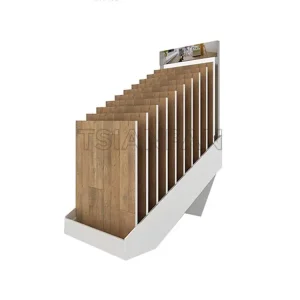custom wood planks display rack-we031