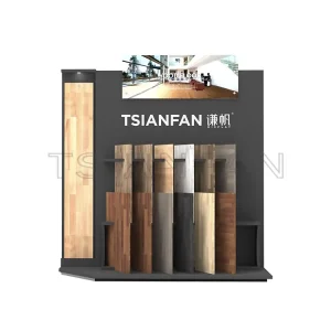 2023 store fixtures Porcelain tile wood flooring tiles Flooring display Stand-WE2038
