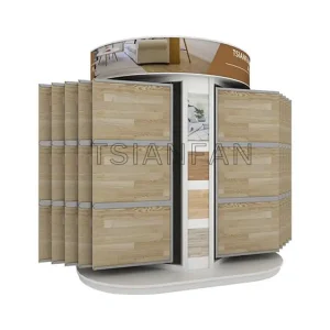 wall panels wood flooring showroom racks-wf804
