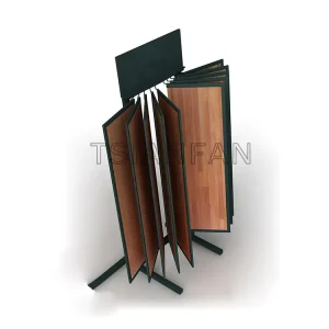 modern wood floor standing display rack-wf930
