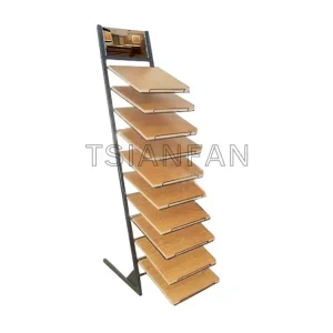Customizable Wooden Timber Floor Metal ​Display Stand-WL021-WL021