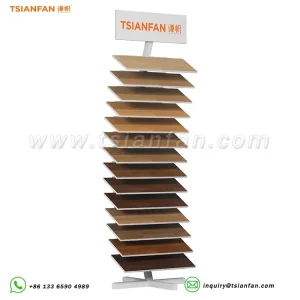 Premium Wood Floor Display Rack for Efficient Sample Showcasing-WL1012