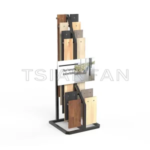 Customize Exhibition hall Solid wood floor Wall Slab handle show rack-WL6025