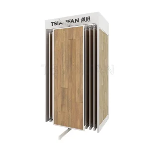 retail store hard wood display floor stand-WT802