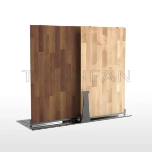 Floor stand push-pull panels Hardwood floor tile wall panels sliding display combination-WT4009