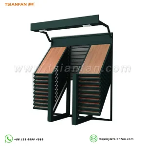 Durable Display Rack Wood Floor Sample Display Stand-WX902