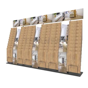 steel material wood flooring display rack-WL1018