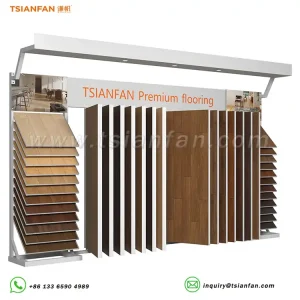 Innovative Wood Floor Display Rack Customizable Combination Design-WZ911