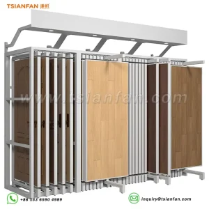 Premium Wood Floor Display Rack Space-Saving Combination Unit-WZ915