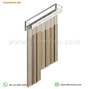 Decorative materials shelf hanging trim sample display racks indoor-ZST004